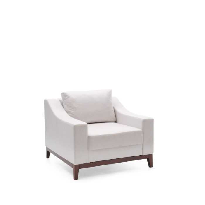 Upholstered Armchair Relax Lounge Designer Armchair Modern White Chair New