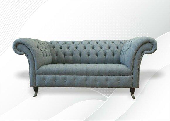 Chesterfield Sofa Couch Upholstery Designer 2 Seater Set Sofas Two Seater New