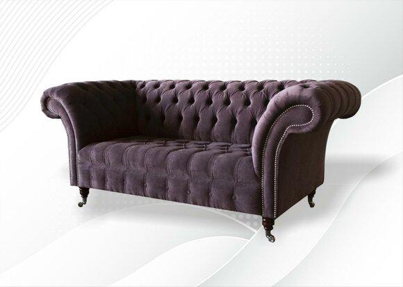 Chesterfield Sofa Couch Upholstery Sofas Classic 2 Seat Velvet Two Seater