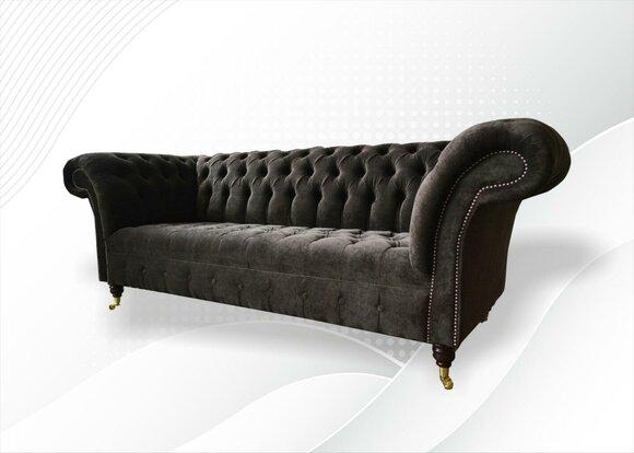 Chesterfield Original Furniture 3 Seater Couch Upholstery Sofas Couches Textile Sofa New