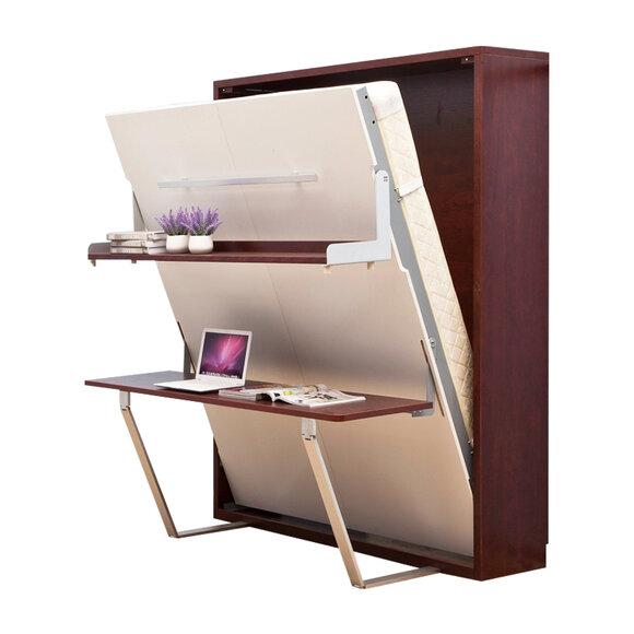 Desk Shelf Bed 2in1 Functional Wardrobe Bed Furniture Table Wall Beds