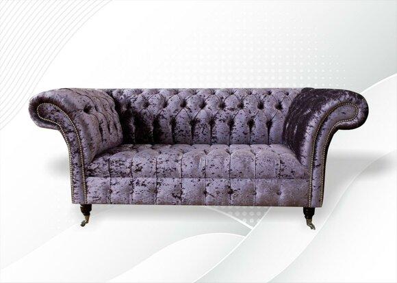 Chesterfield Sofa Couch Two Seater Fabric Couches Sofas 2 Piece Seat Upholstery Velvet