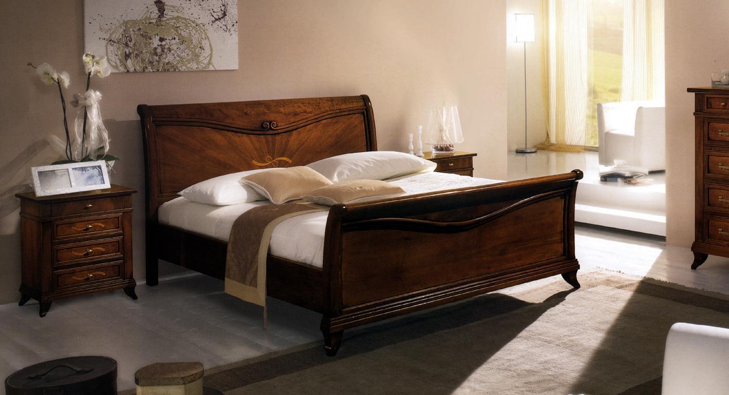 Classic bed, luxury furniture, beds, bedroom furnishings, bedside table, 2x 3-piece.