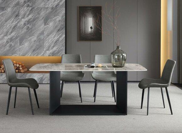 Dining Table Modern Stainless Steel Dining Room Living Room Kitchen Tables Design Table Metal