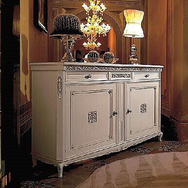 Classic antique style chest of drawers sideboard chests of drawers wood cabinet sideboard white new