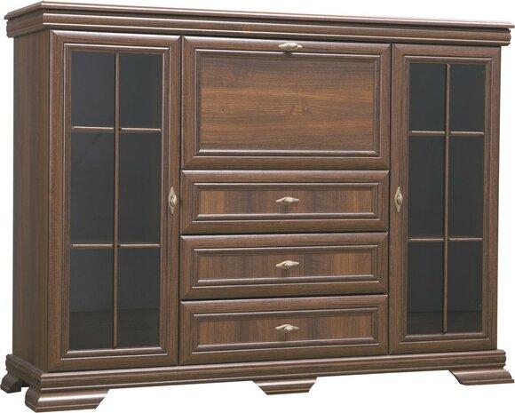 Living Room Cabinet 158cm XXL Low Boards Sideboard Wood Chests of Drawers