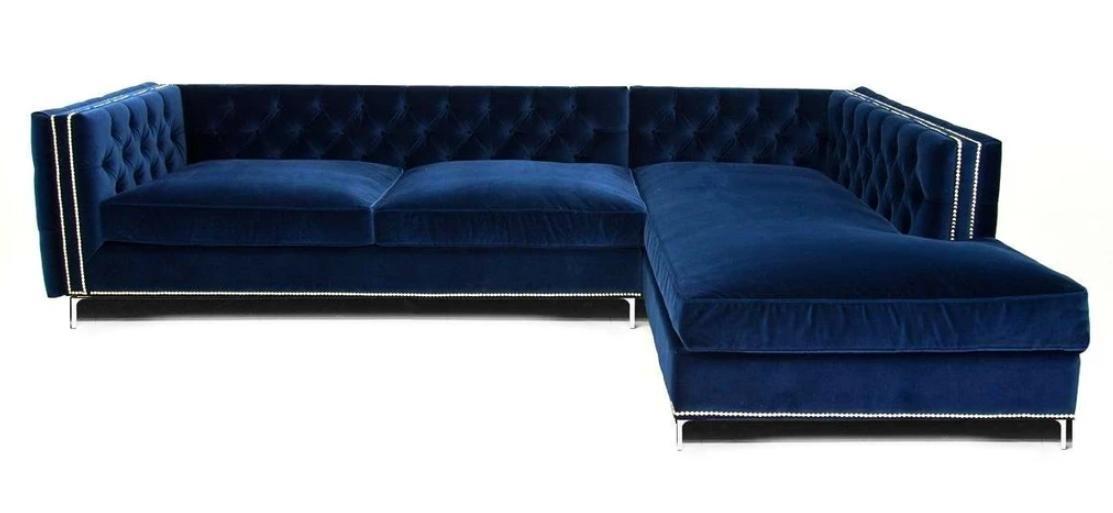 Corner sofa blue living landscape xxl furniture design couch corner set upholstery big new