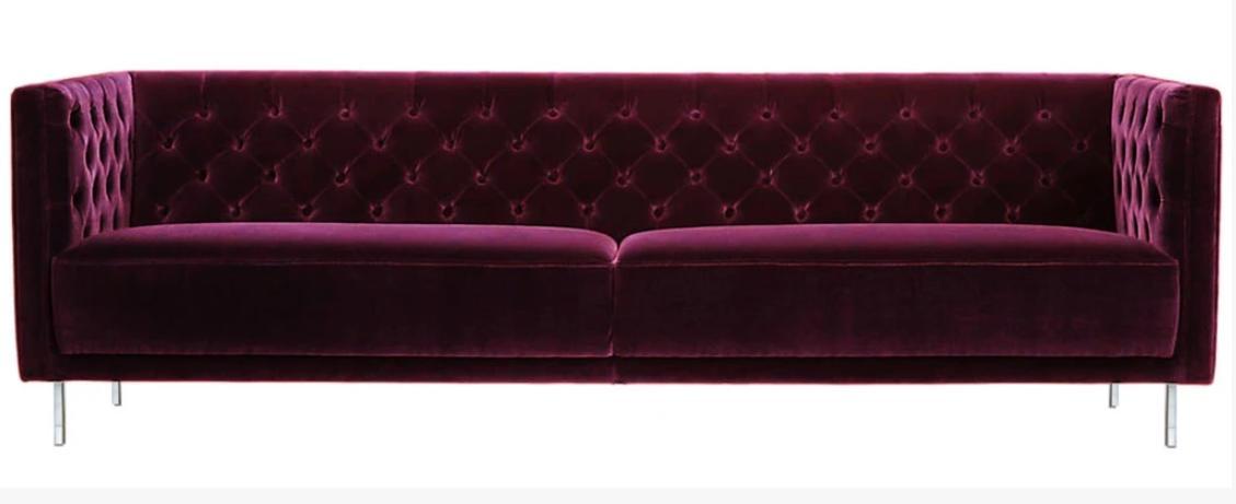 Purple Chesterfield Living Room Modern Design Sofa Italian Style Furniture Furniture