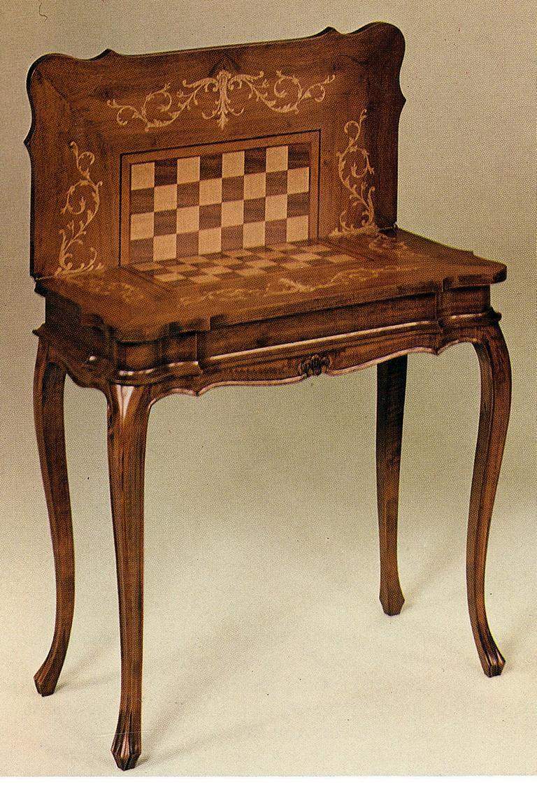 Game table chess chess table table wood tables the game furniture antique style new