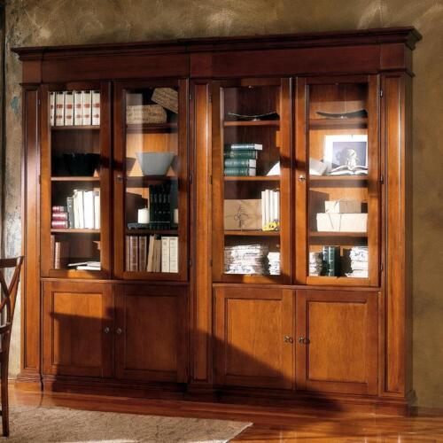 Living room cabinet shelf bookcase wood office cabinet cupboards showcase Italy