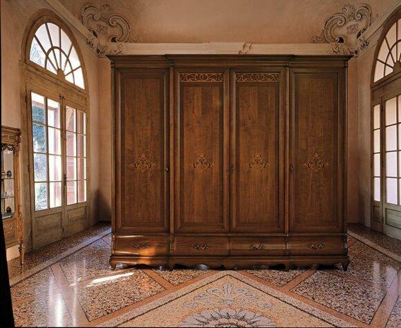 Solid wood wardrobe furniture closet bedroom closets Made in Italy New