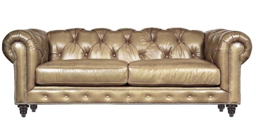 Light Brown Three Seater Leather Chesterfield Living Room Design Sofa Chesterfield New