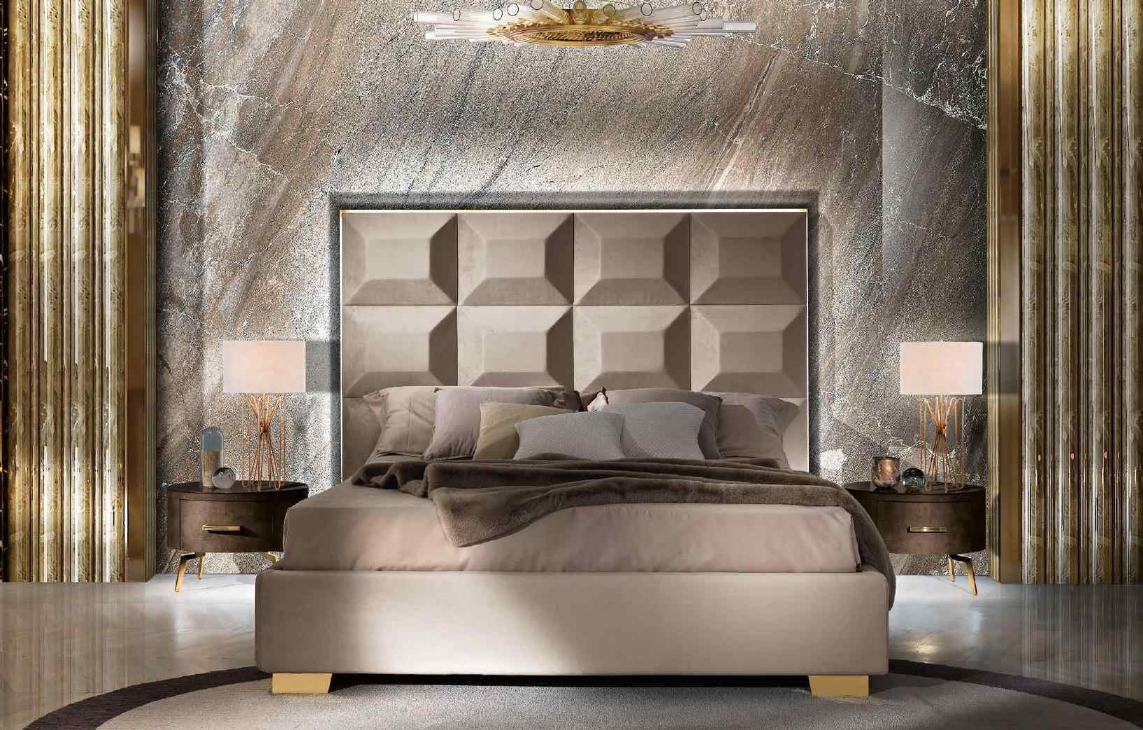 Bed Luxury Beds Bed Frame Wood Bedroom Double Marriage Italian Furniture New