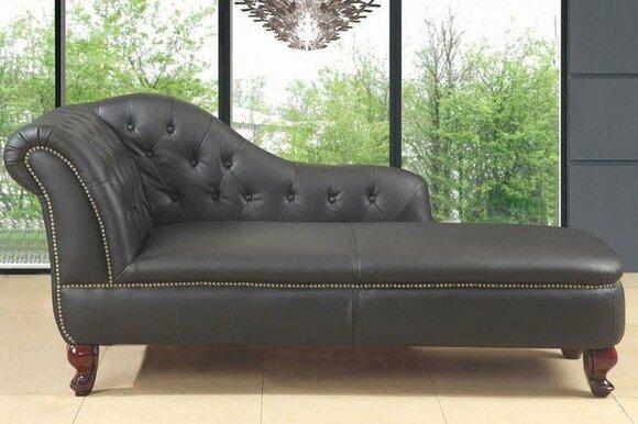 Lounge Couch Ottoman Upholstery Sofa Office Relax Leather Chaiselongues New 1668