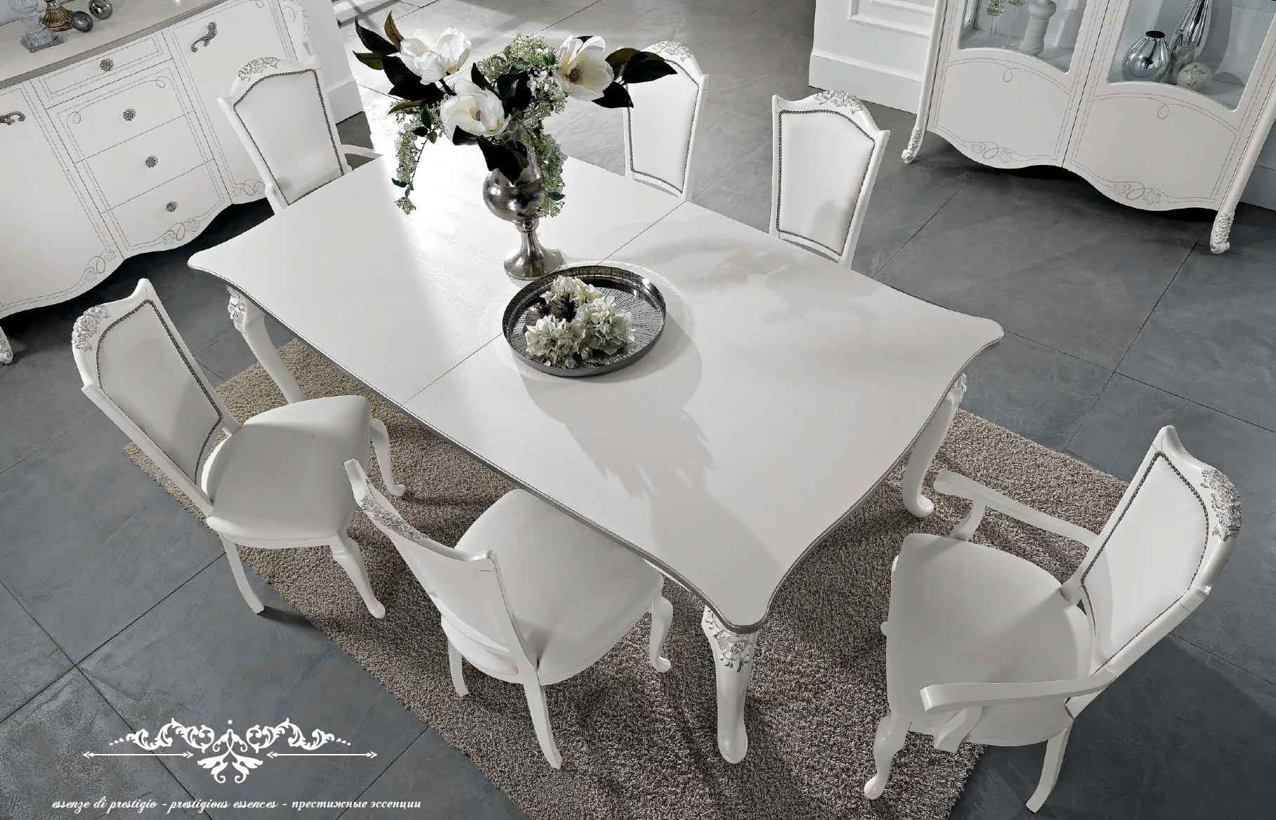 Dining Table Real Wood Furniture White Table Dining Room Classic Dining Tables Wood