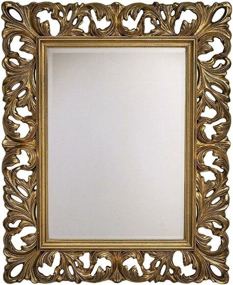 Classic designer real wood frame XXL mirror 105x85.5 mirror model 1577