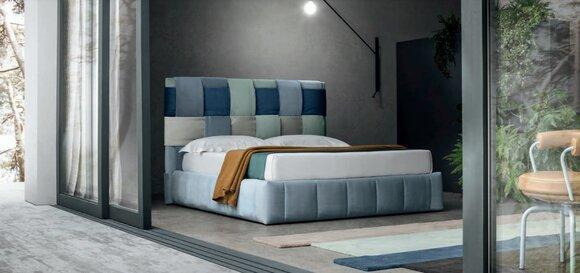 Modern Luxury Beds Upholstery Textile High Quality Bedroom Bed Italy Furniture