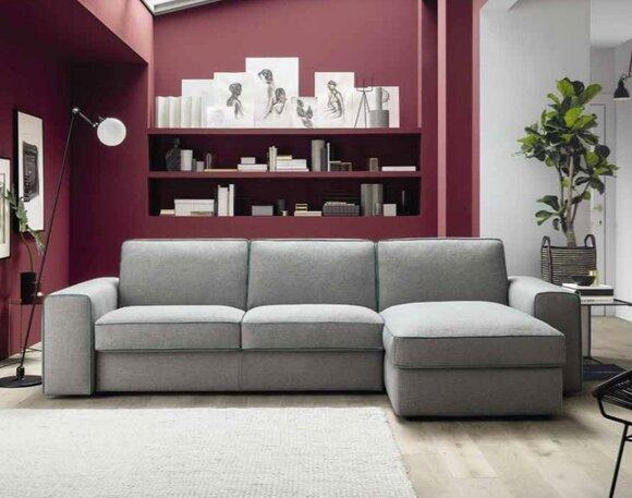 Modern Luxury Corner Textile Wood Sofa L-shape alfitalia Design Upholstery Living Room