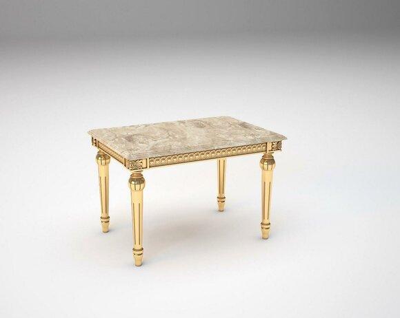 Side table bedroom side table classic design furniture wood gold new