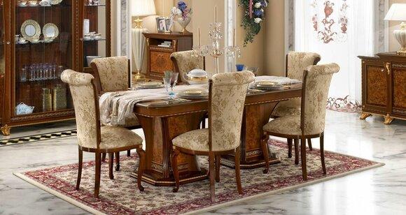 Chairs kitchen 6x chair set textile upholstery seat wood dining room set dining room