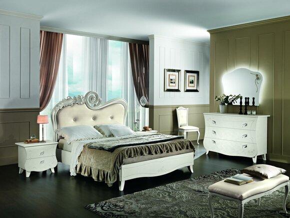 Complete set bed bedside table chest of drawers new design bedroom 5 piece bedroom