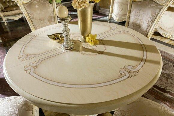 Tables round baroque rococo furniture round tables new classic dining table table round