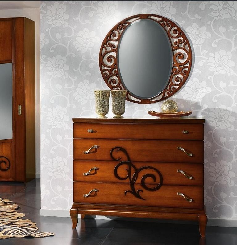 Set of 2 Piece Chest of Drawers Mirror Chests of Drawers Group Console Cupboards