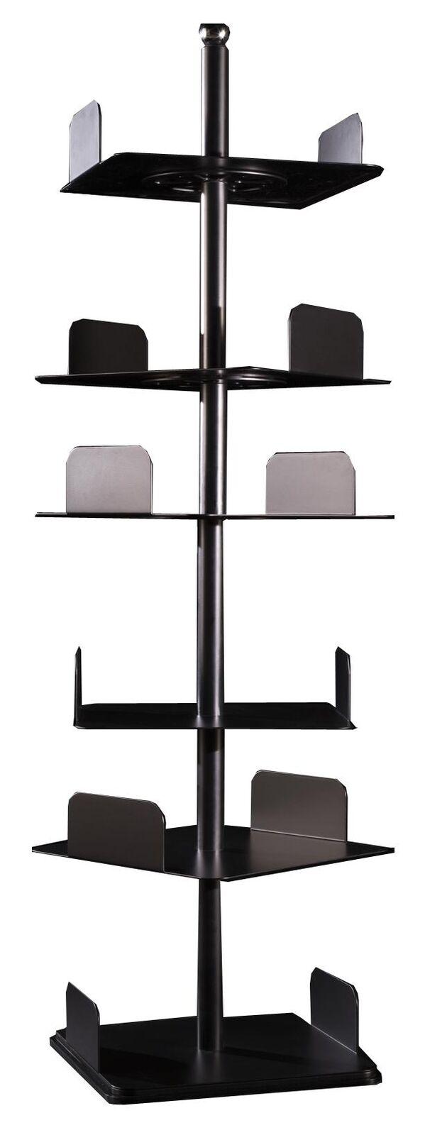 Revolving Bookcase Shelf Metal Italian Furniture Shelving Units New