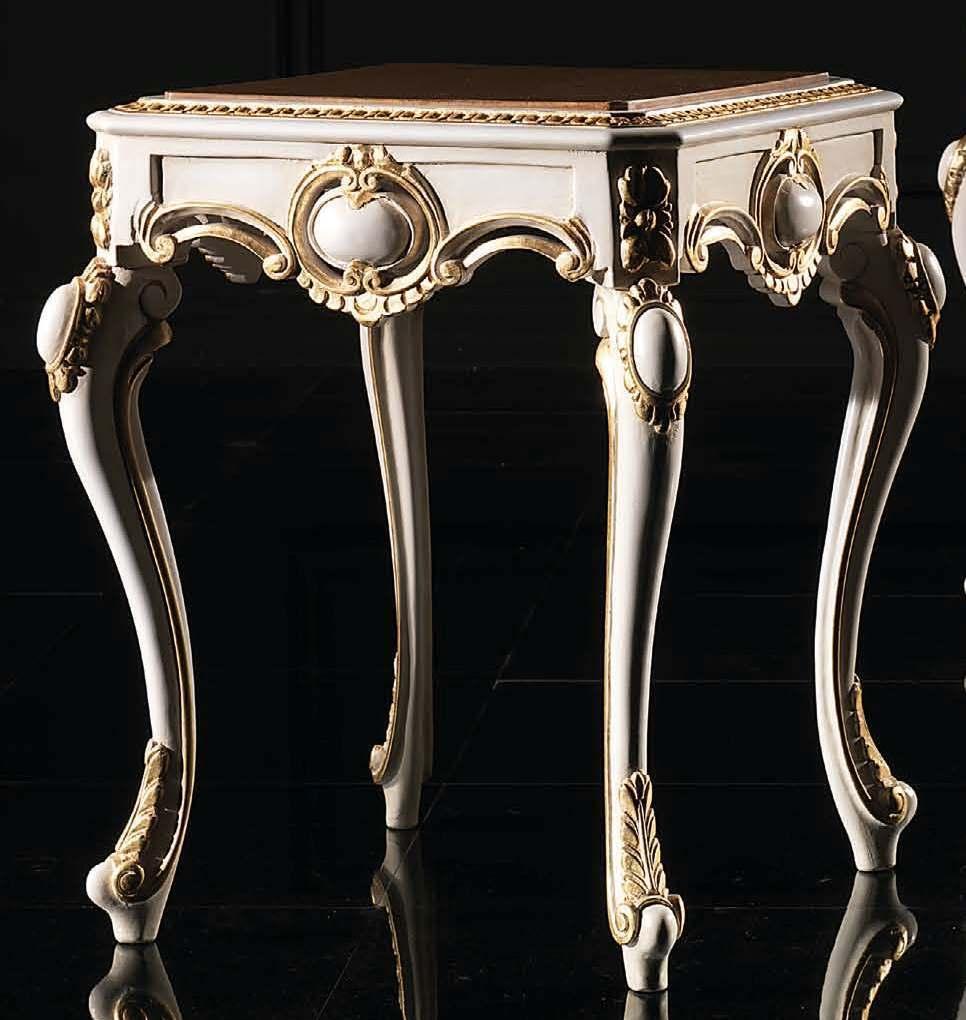 Baroque table side table wooden table Italian furniture side tables rococo