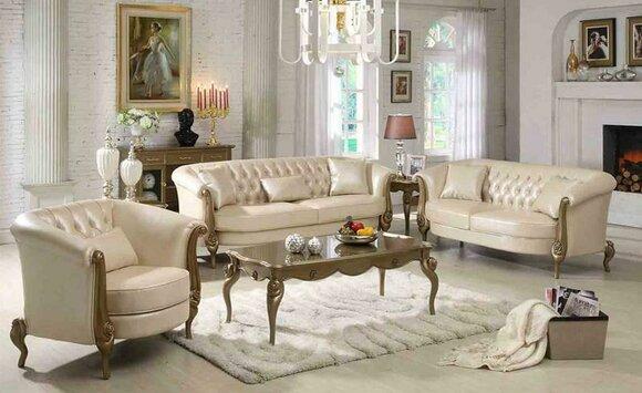 Luxury furniture sofa set couch sofa upholstery 3+2+1 seater with coffee table couches