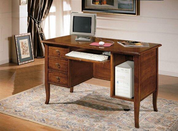 Desk Luxury Real Wood Table Office Desks Italian Furnishing