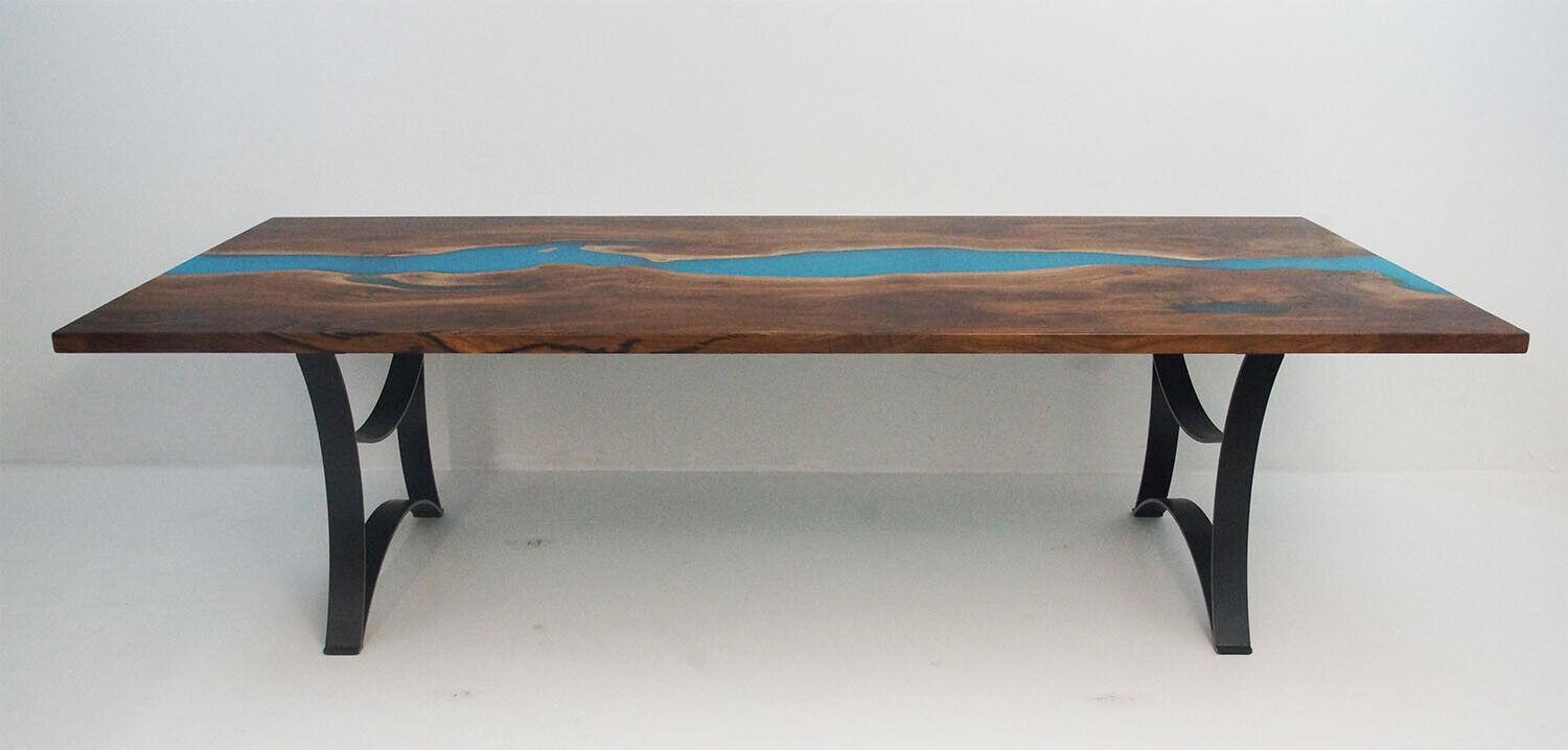 Custom made table Epoxy resin Epoxy Resin River Real wood Price 1sqm tables