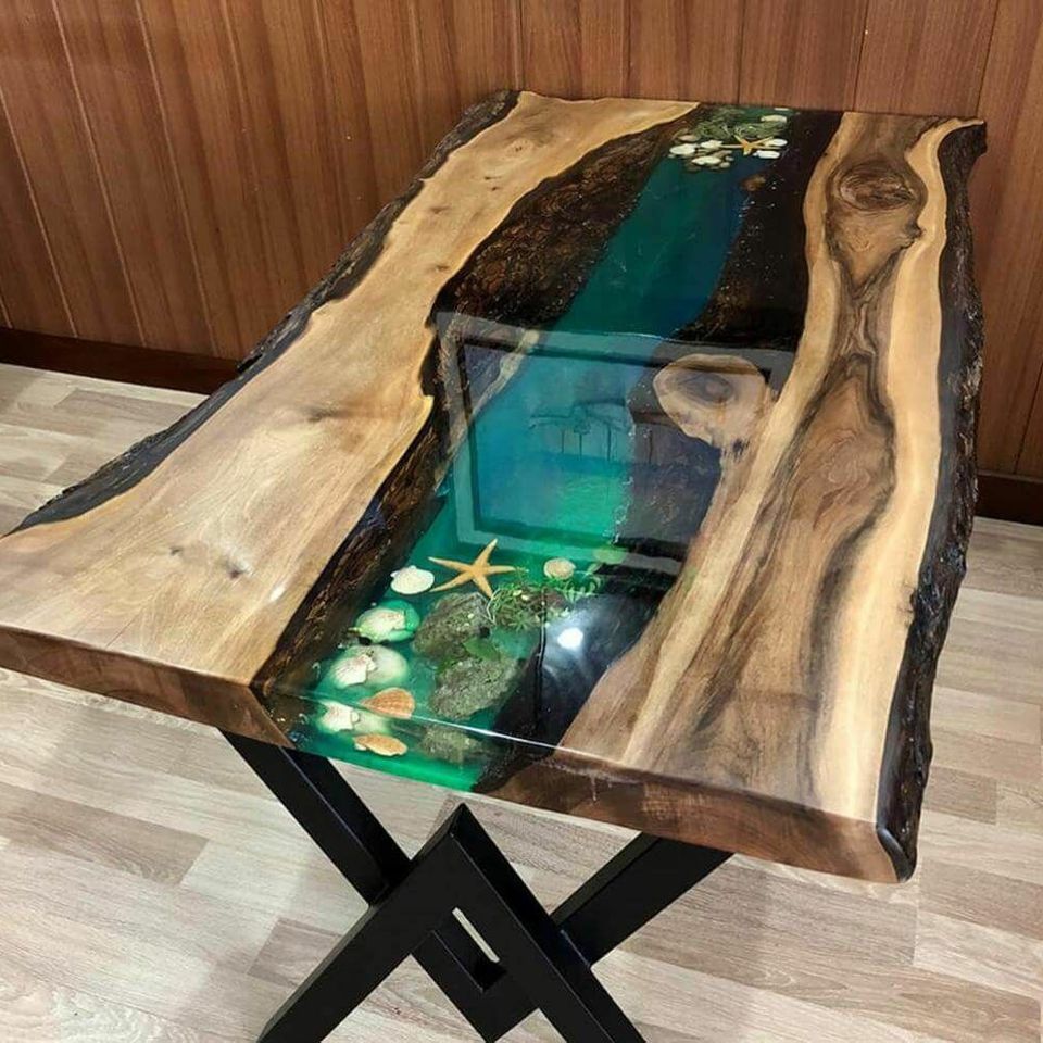table dining table tables resin epoxy massive design furniture 200x100 real wood epoxy
