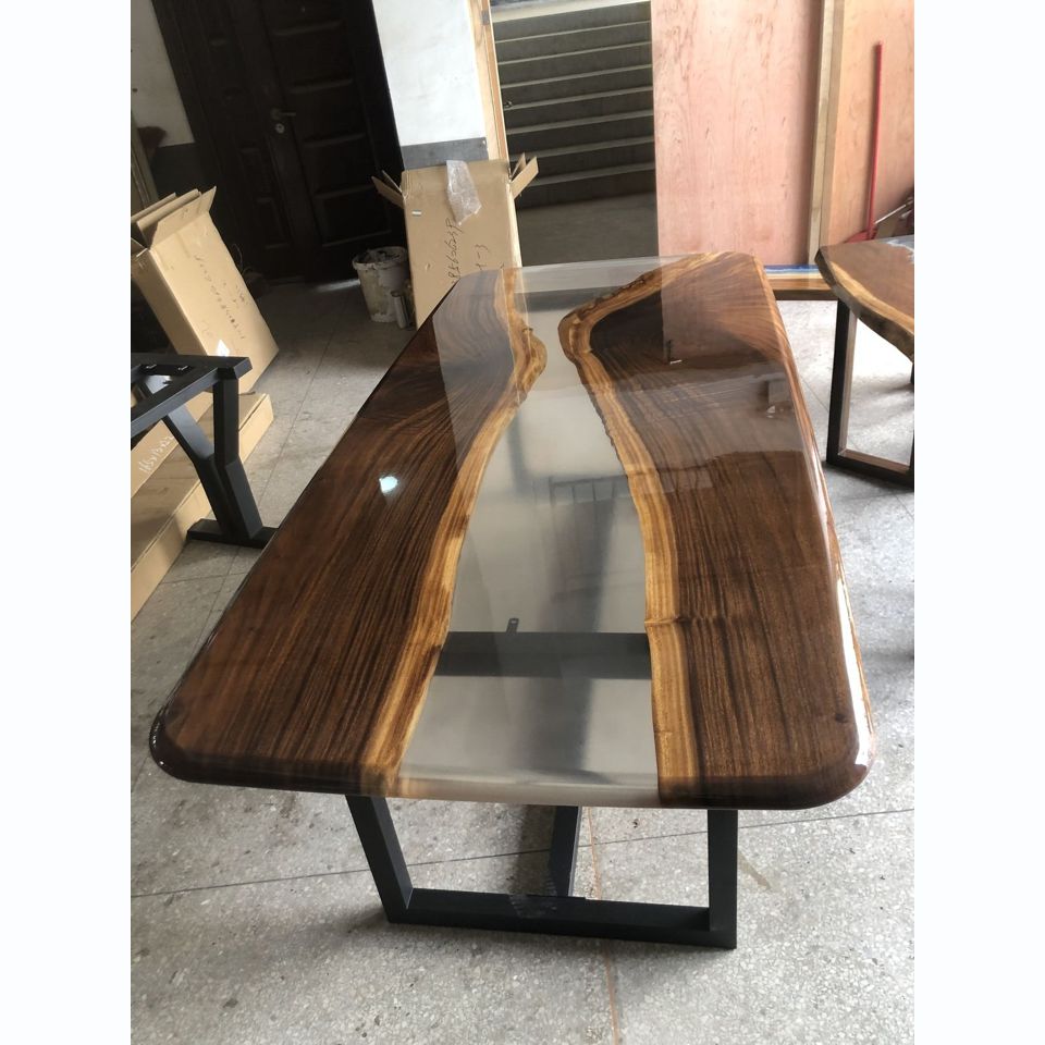 tables epoxy resin dining table wood solid furniture waterfall epoxy table cast resin