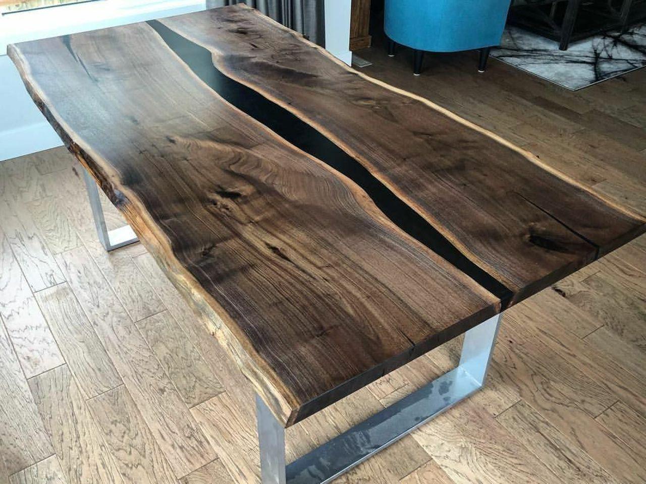 table dining table epoxy resin epoxy real wood solid design furniture 220x90