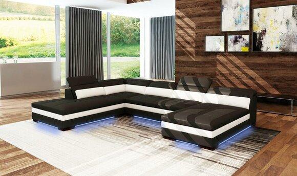 Leather sofa couch living area corner sofa corner set design modern sofa 5127