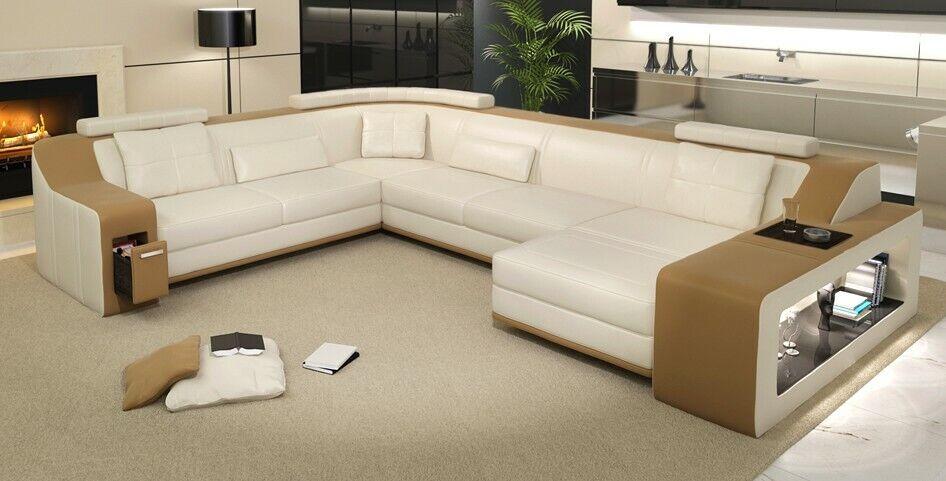 Modern seating area corner sofa sofa upholstery couch leather corner set living area USB