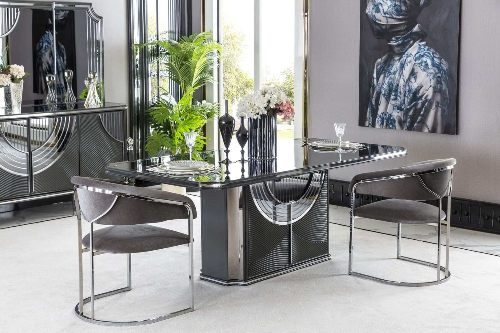 Dining Table Black Modern Dining Room Kitchen Tables Design Elegant Metal New