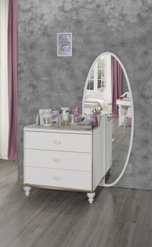 Chest of drawers with mirror Furniture Contemporary chest of drawers Wood Youth Room White New