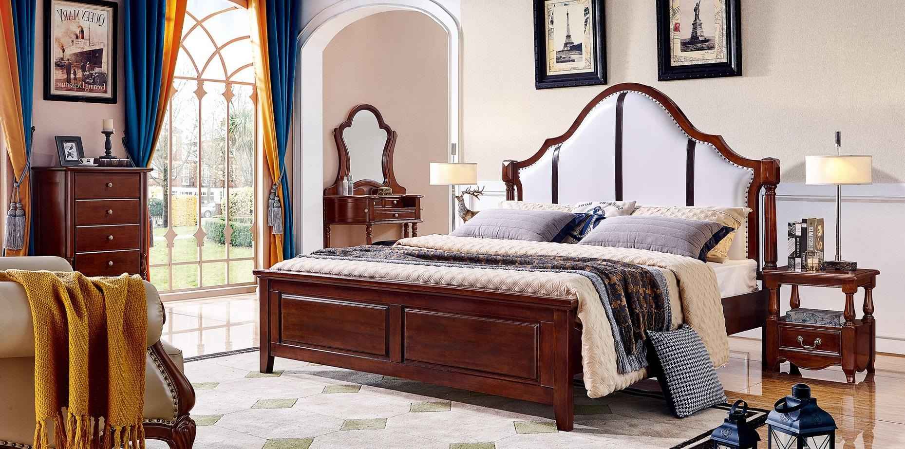 Bed 2 Bedside Tableе 3 Piece Bedroom Set Furniture Classic Luxury Beds