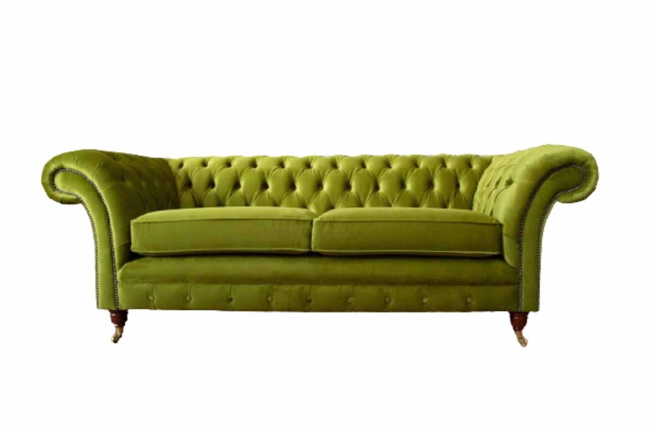 Sofa 3 Seater Fabric Design Couch Upholstery Sofas Textile Modern Chesterfield