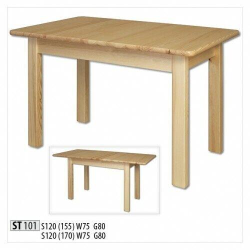 Dining table wood tables living dining room table 120/170x80cm solid wood dining tables