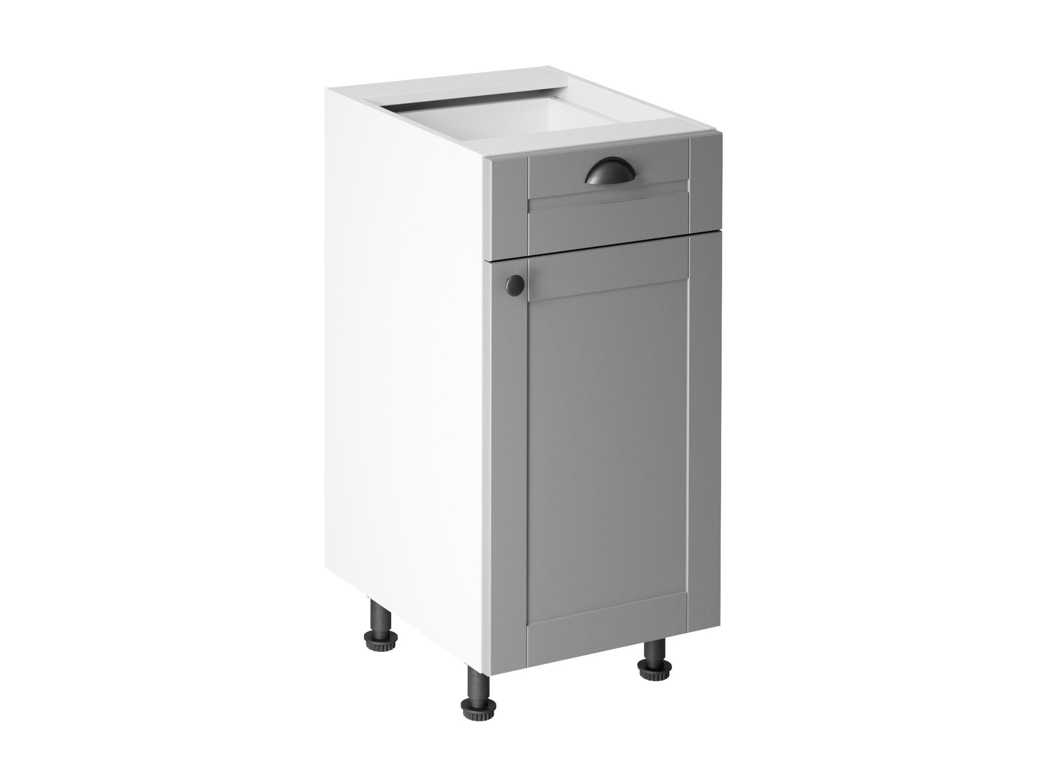 KITCHEN BASE CABINET IN WHITE WITH TWO COMPARTMENTS IN WHITE FOR THE MODERN KITCHEN D40S1