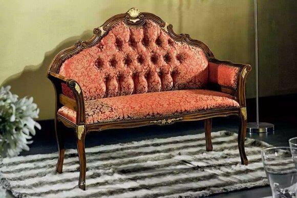 Classic Chesterfield Bench Fabric Furniture Living Room Furniture Seating Furniture