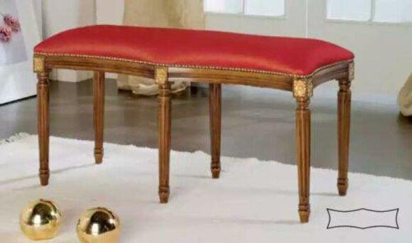 Red bench luxury furniture stool seating furniture bench upholstered bench bench