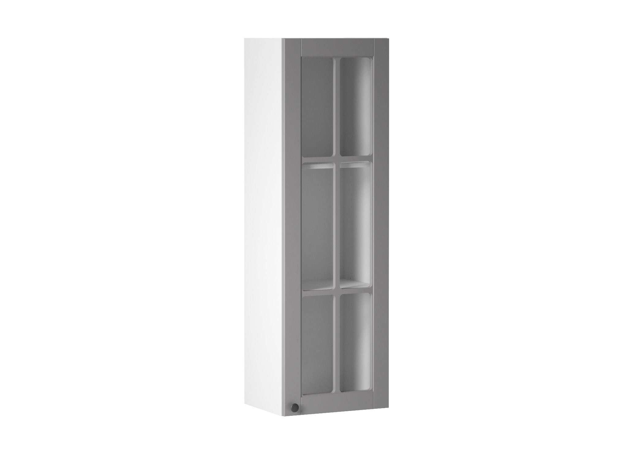 WHITE NARROW WALL MOUNTED KITCHEN CABINET IN MODERN DESIGN W40S
