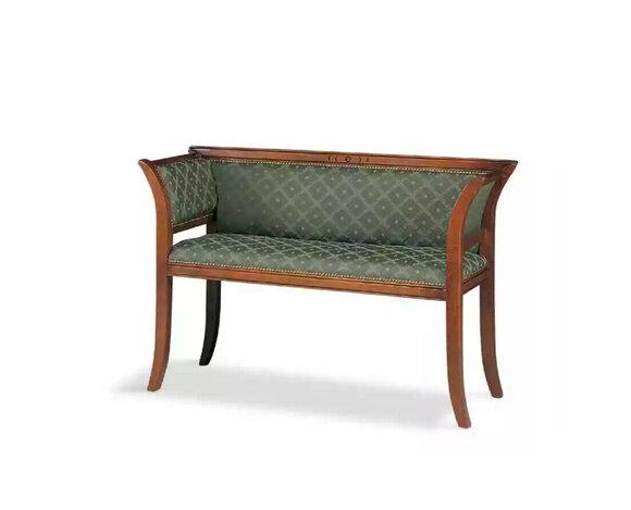 Bench Classic bench luxury upholstered furniture upholstery fabric 116x45x77