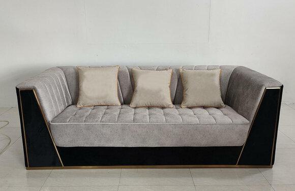 Sofa 3 Seater Sofas Luxury Textile Couches Big Upholstery Designer Furniture Three Seater