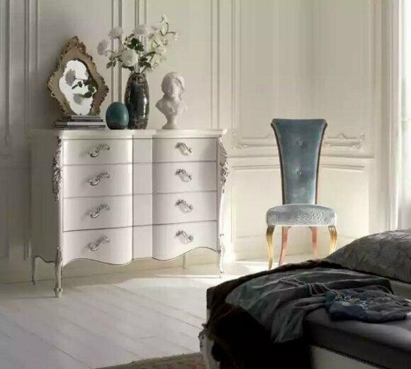 Sideboard dresser chests of drawers wood bedroom furniture cabinet luxury white