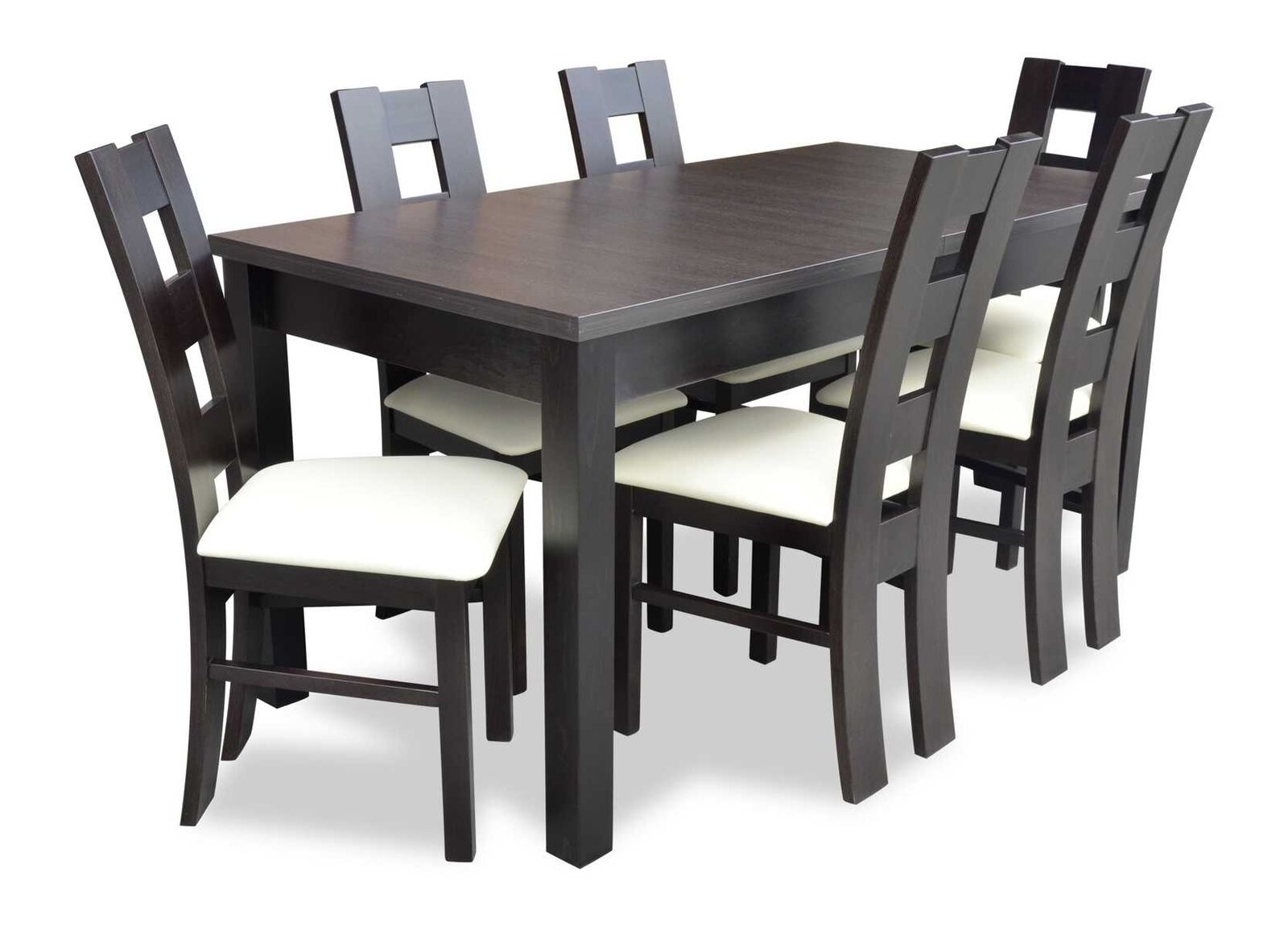Classic dining table table wood dining room set 6x chairs set 7 pieces.